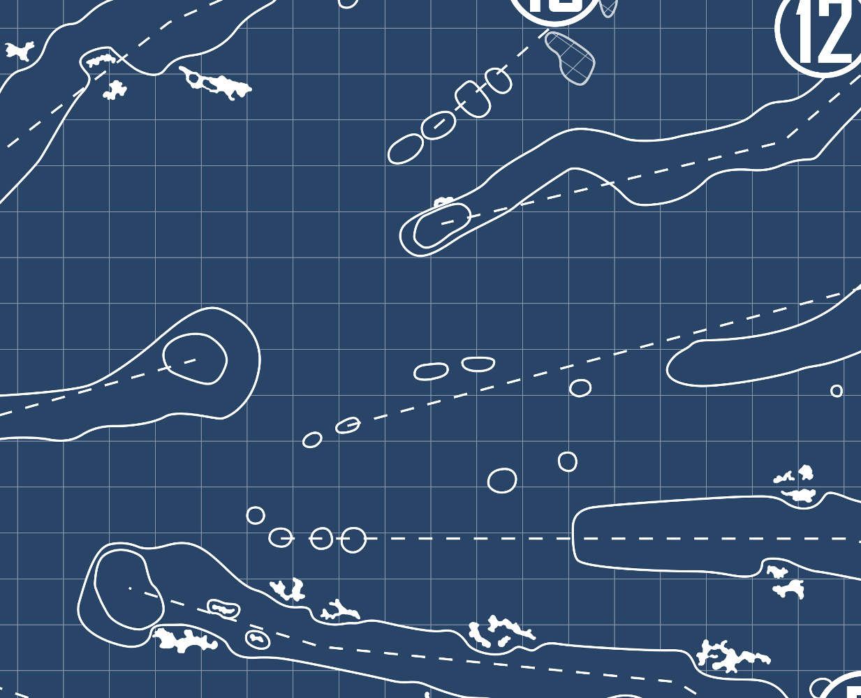 Erin Hills Golf Course Blueprint (Print)