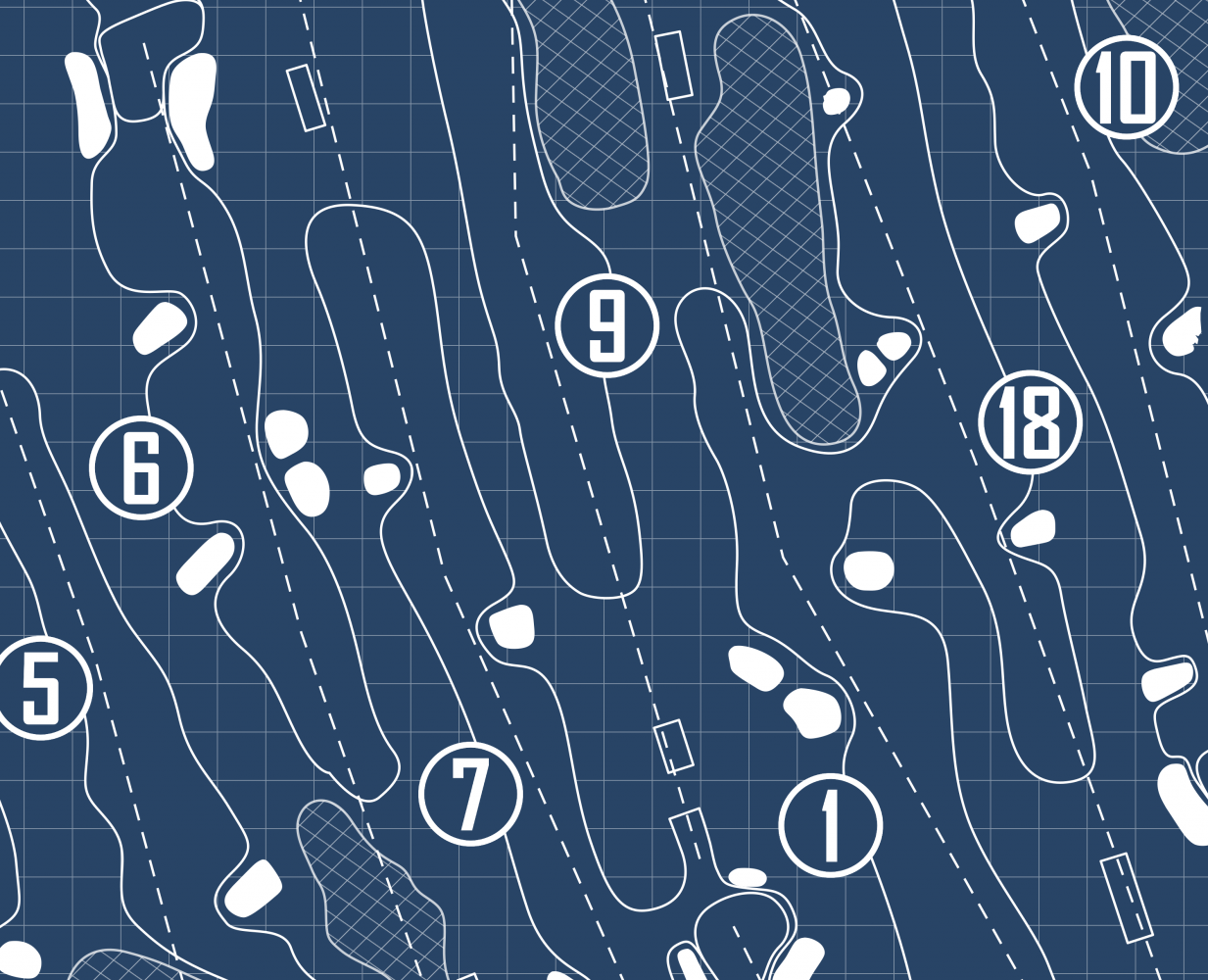 The Everglades Club Blueprint (Print)