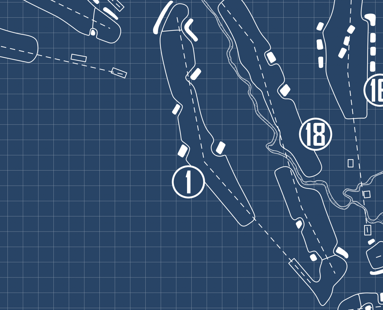 Fox Chapel Golf Club Blueprint (Print)