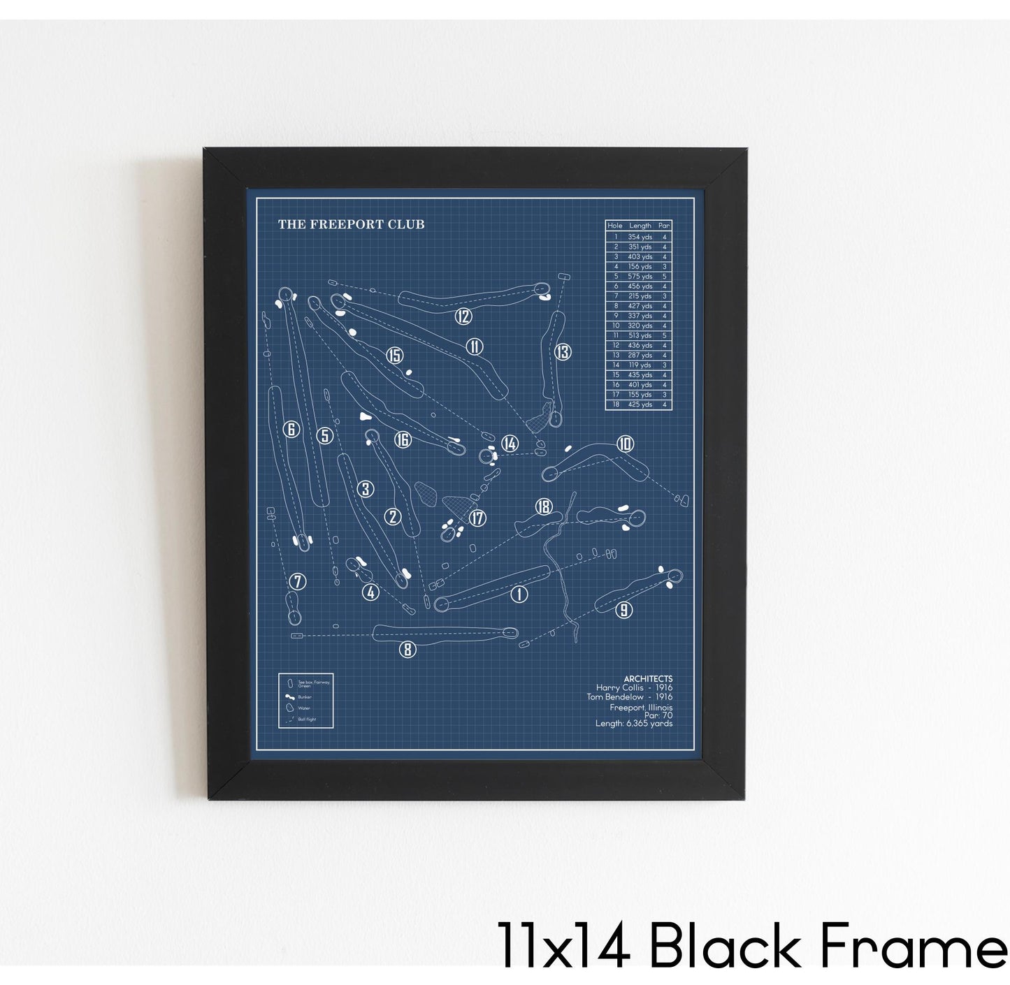 The Freeport Club Blueprint (Print)