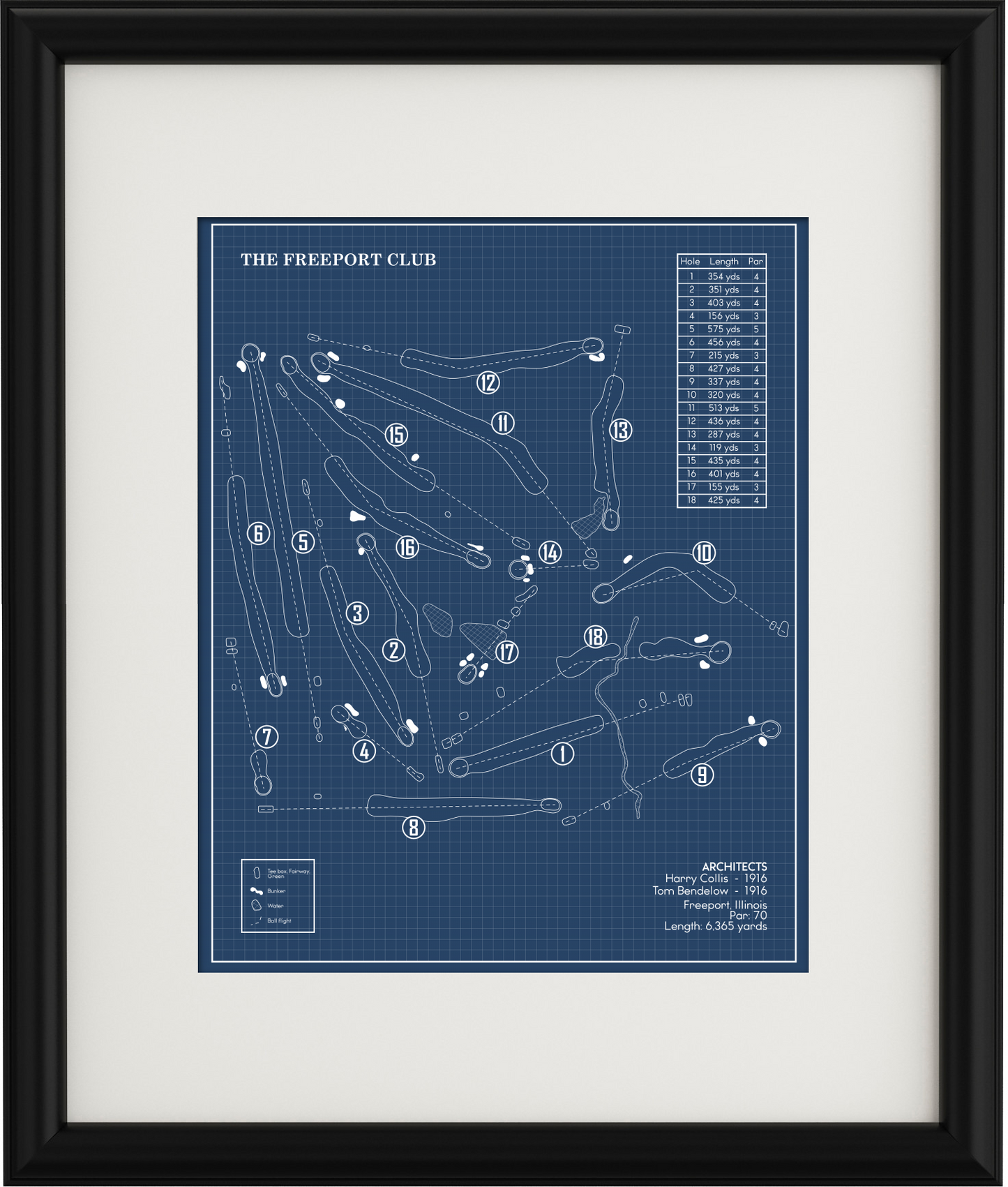 The Freeport Club Blueprint (Print)