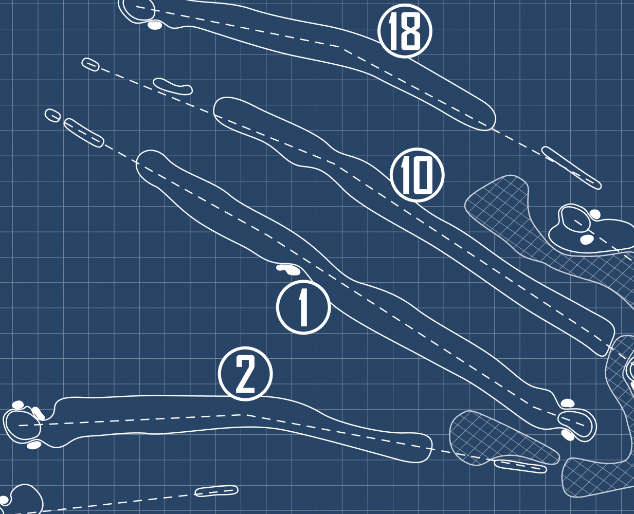 Goose Creek Country Club Blueprint (Print)