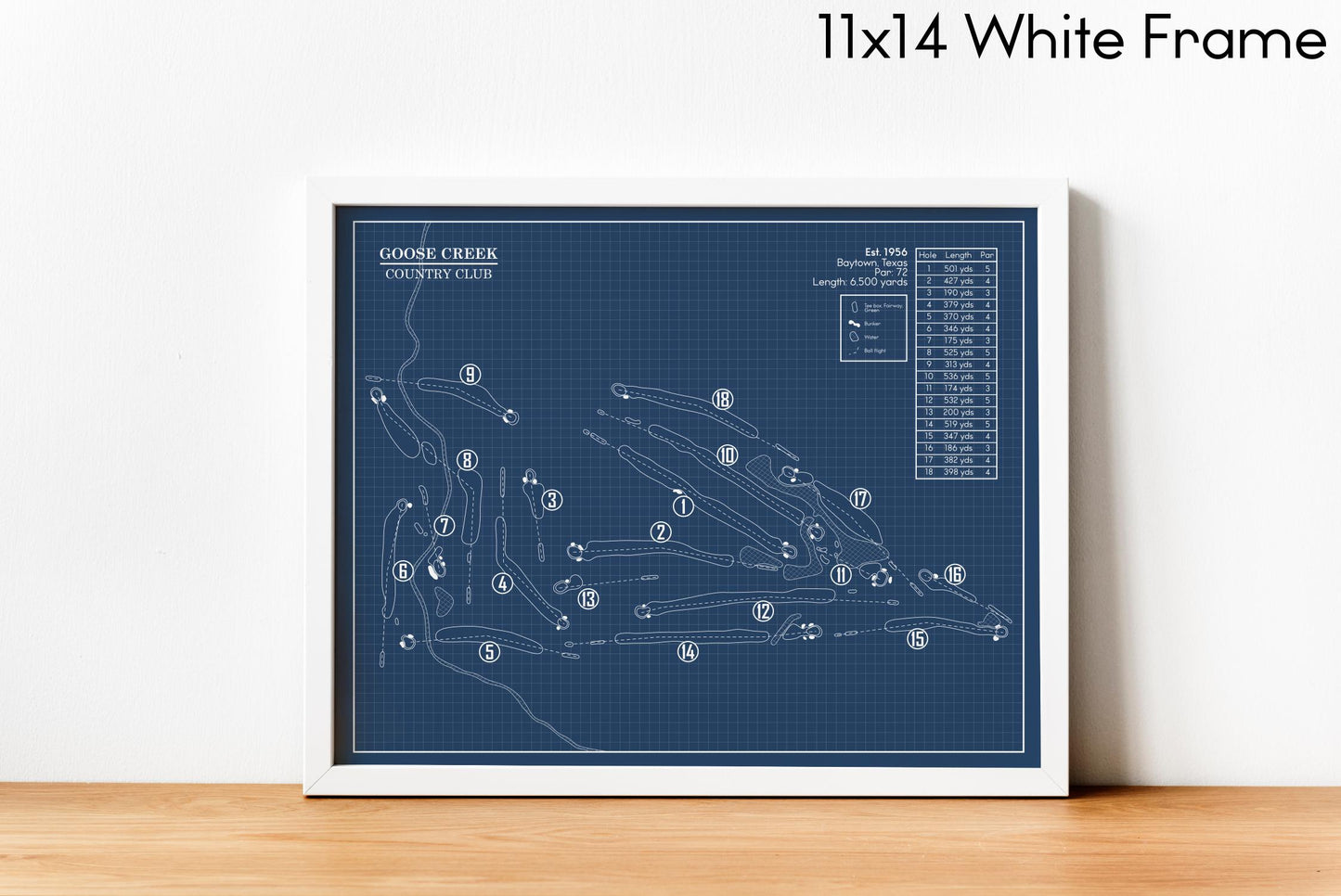Goose Creek Country Club Blueprint (Print)
