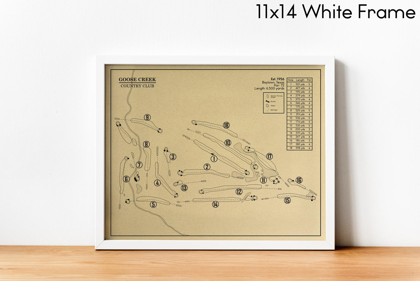 Goose Creek Country Club Outline (Print)