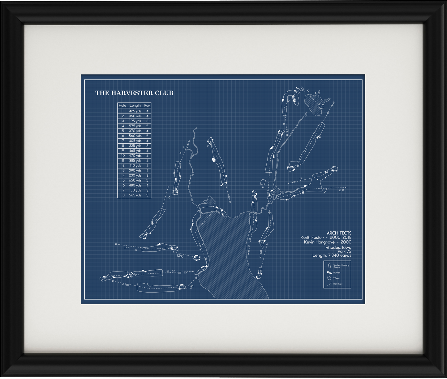 The Harvester Club Blueprint (Print)