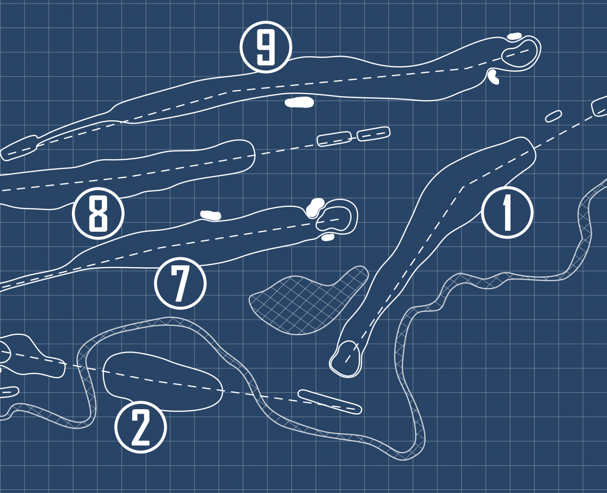 Hobble Creek Golf Course Blueprint (Print)