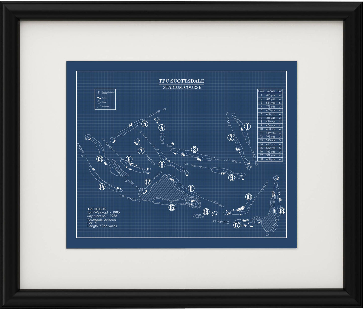 TPC Scottsdale Stadium Course Blueprint (Print)