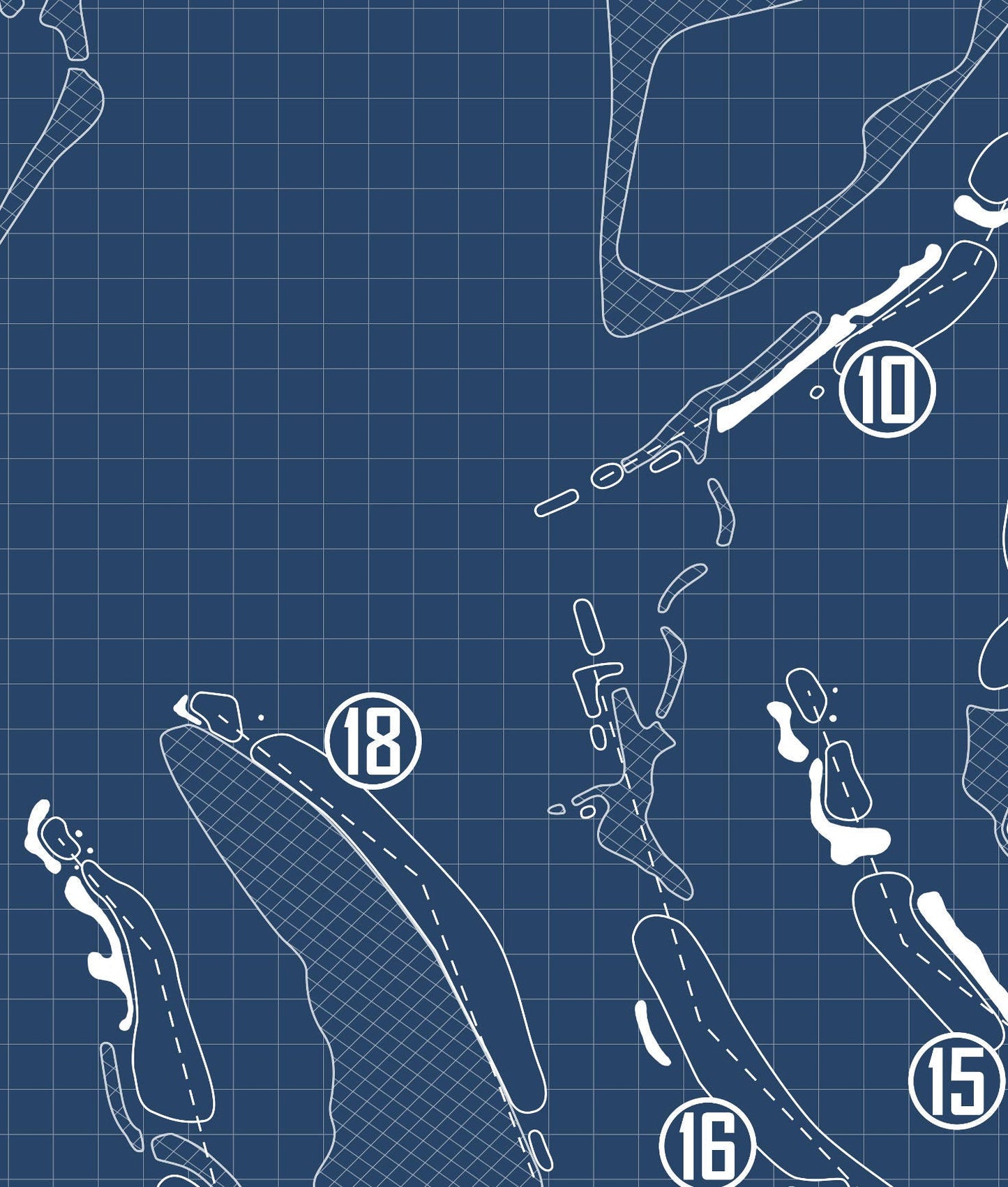 TPC Sawgrass Stadium Course Blueprint (Print)