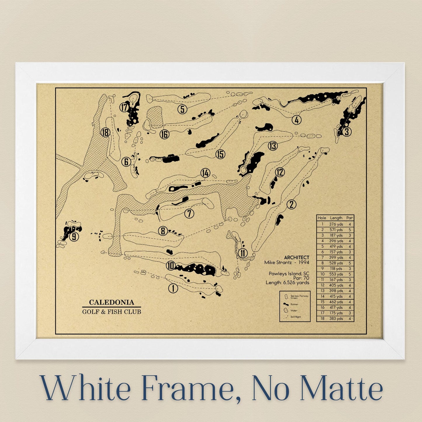 Carnoustie Golf Links Championship Course Outline (Print)