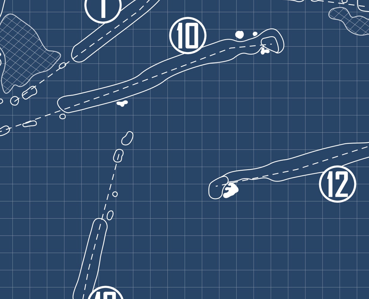Turtle Point at Kiawah Island Blueprint (Print)
