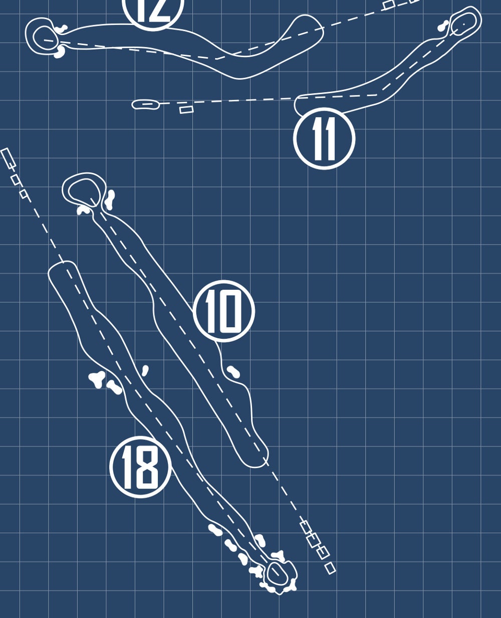 Yorba Linda Country Club Blueprint (Print)