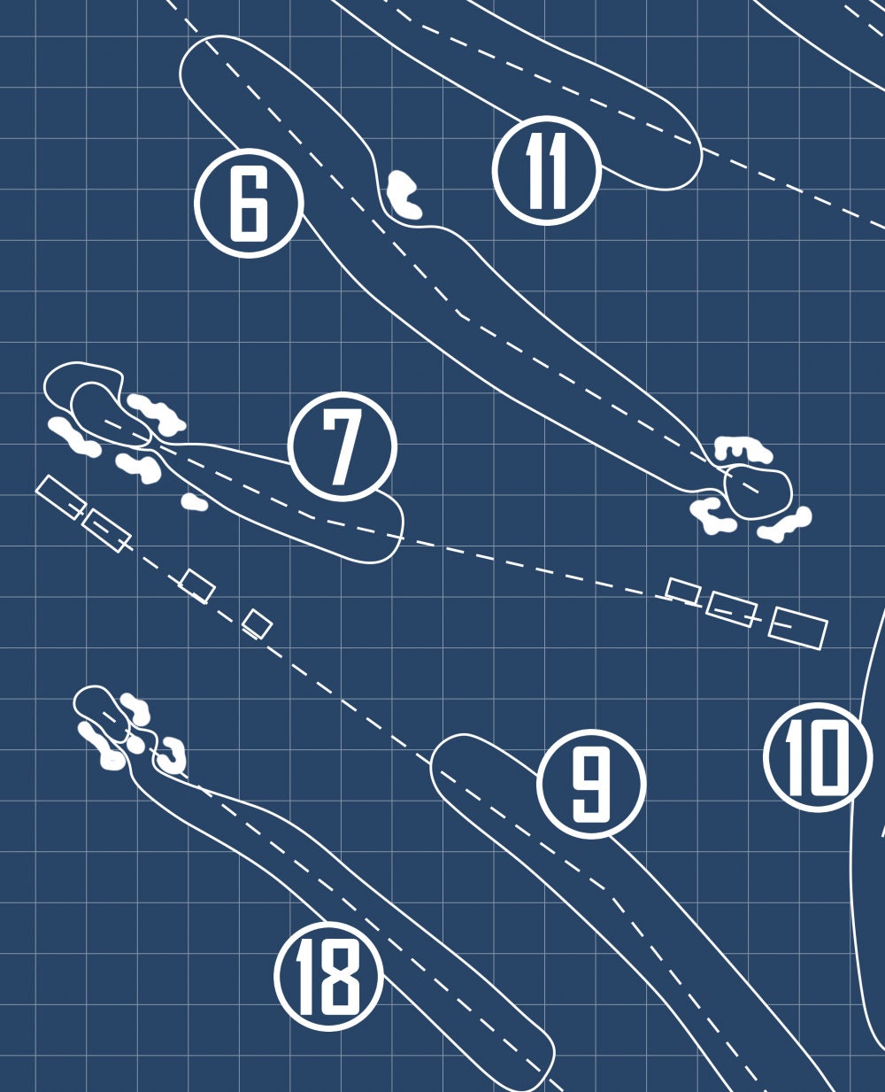 The Olympic Club Lake Course Blueprint (Print)