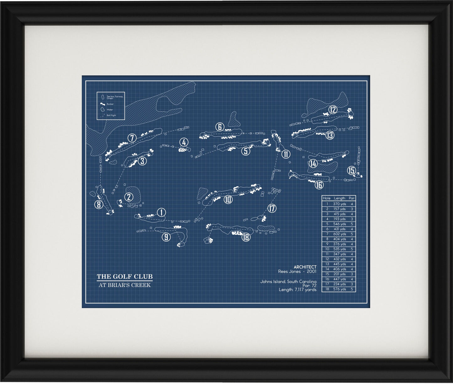 The Golf Club at Briar's Creek Blueprint (Print)