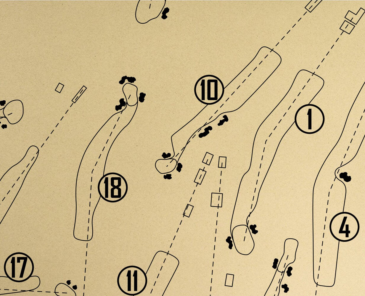 Country Club of Maryland Outline (Print)