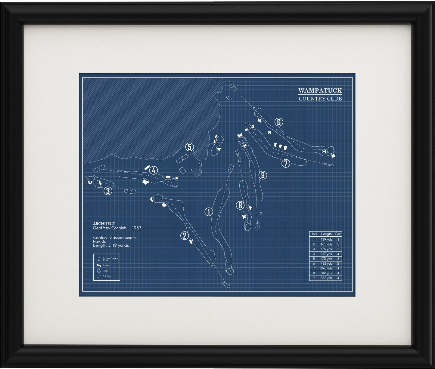 Wampatuck Country Club Blueprint (Print)