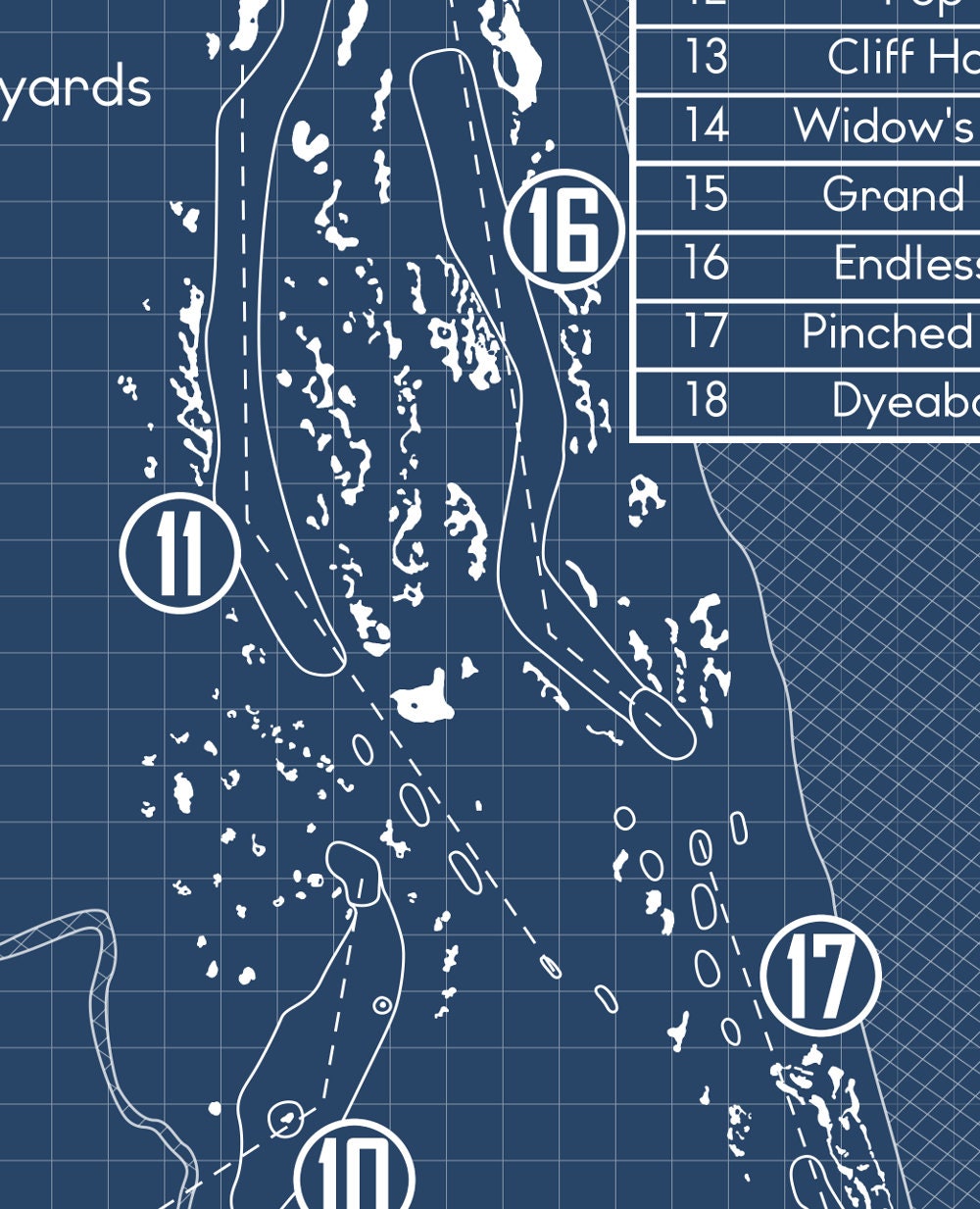 Whistling Straits - Straits Course Blueprint (Print)