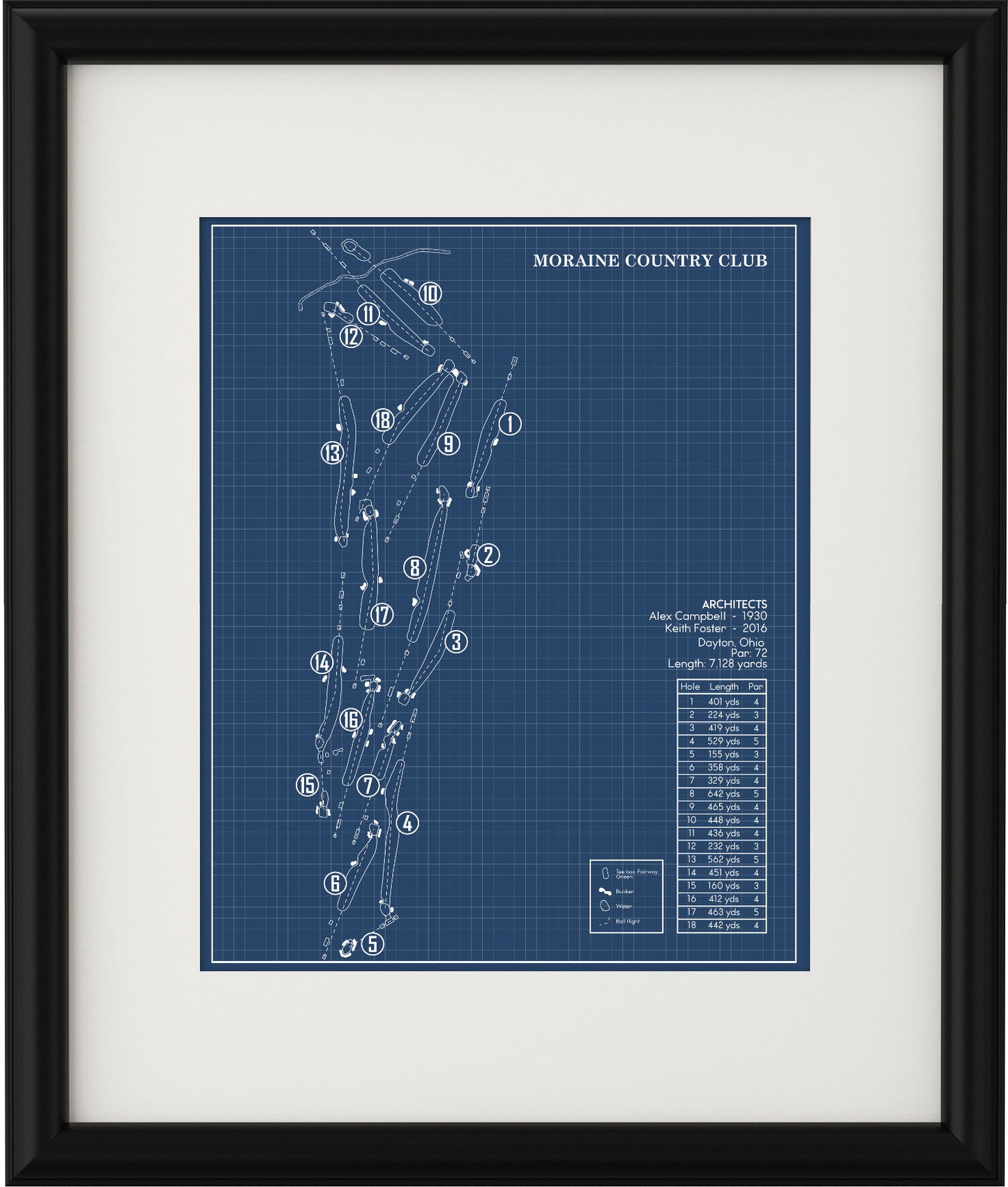 Moraine Country Club Blueprint (Print)
