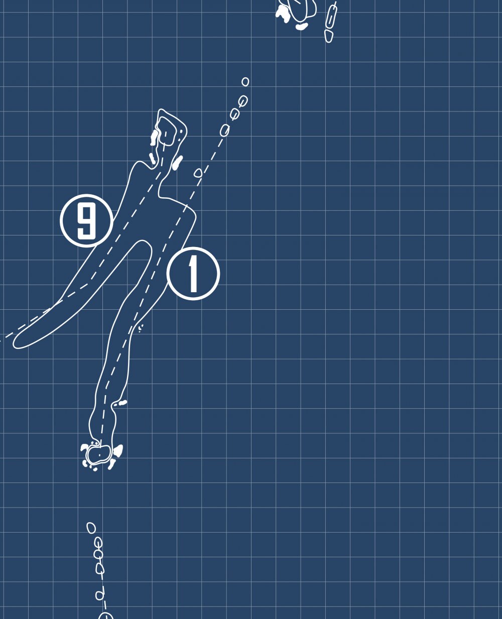 Linville Ridge Country Club Blueprint (Print)