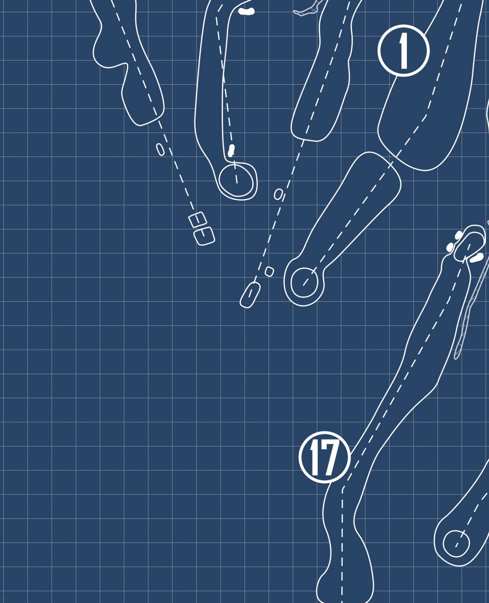 Beverly Golf & Tennis Club Blueprint (Print)