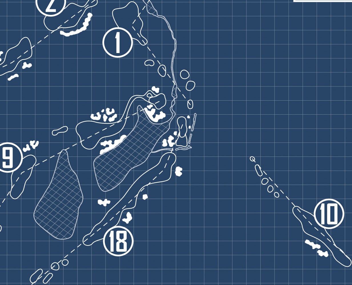 The Minikahda Club Blueprint (Print)
