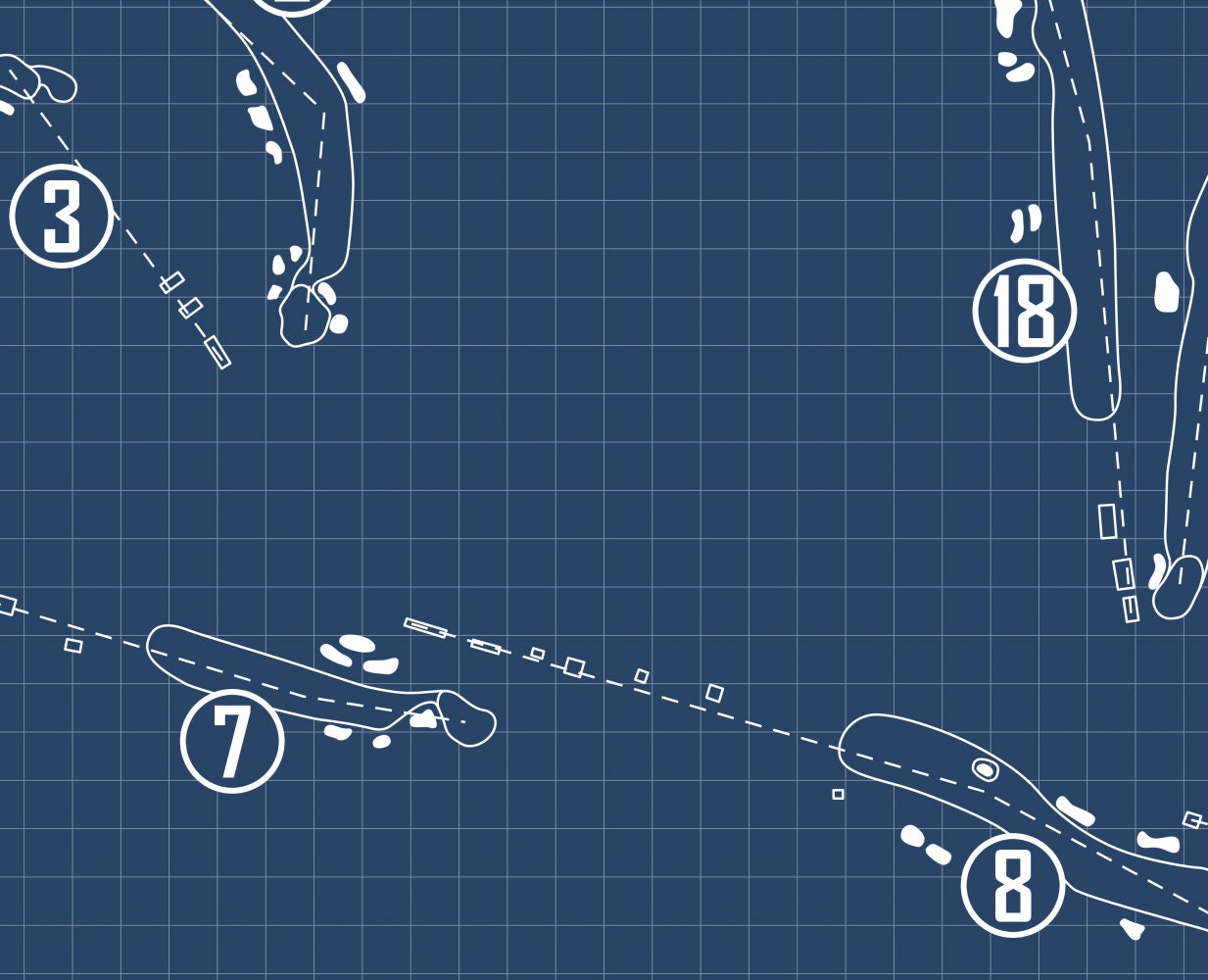 Longue Vue Club Blueprint (Print)