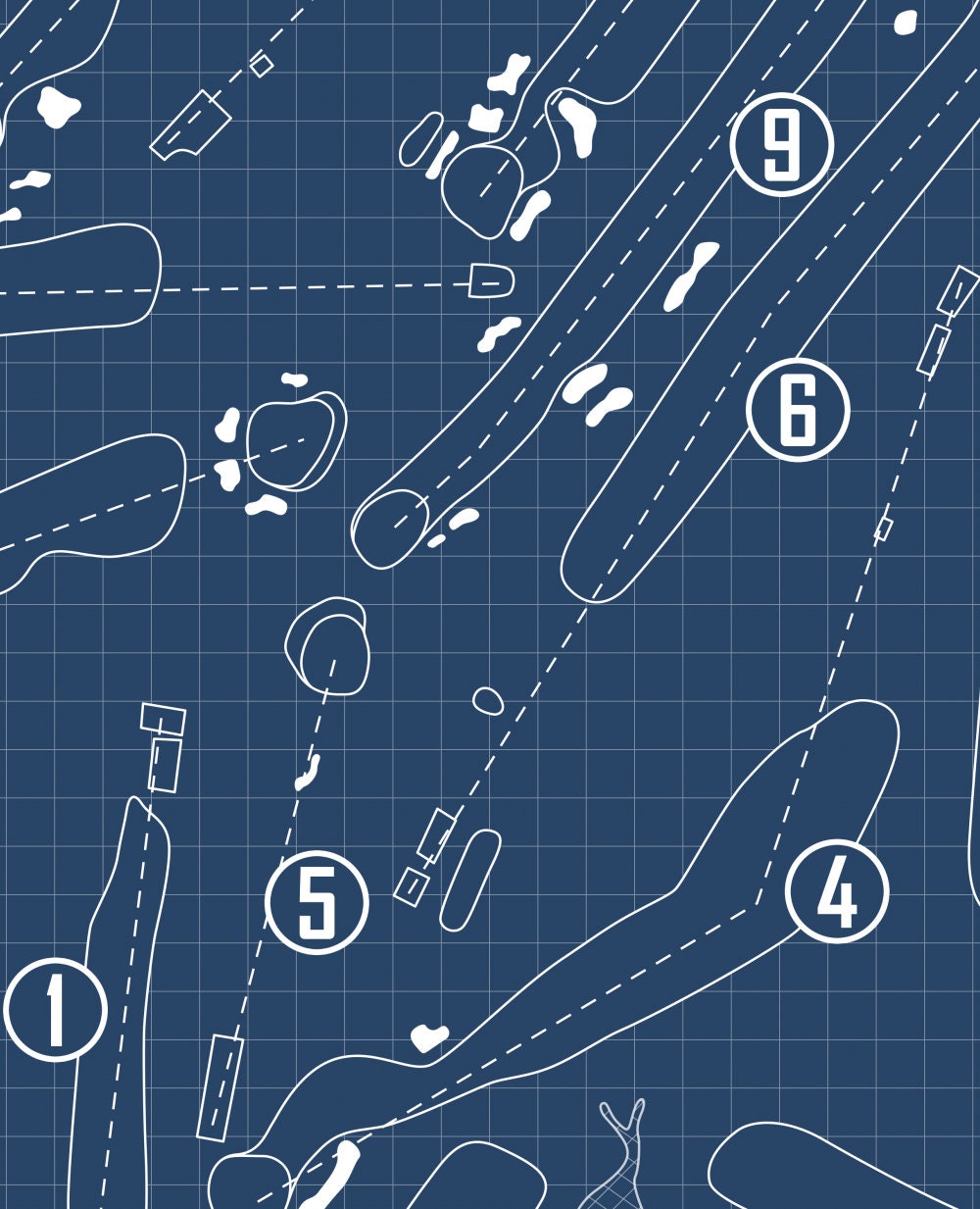 Metacomet Country Club Blueprint (Print)