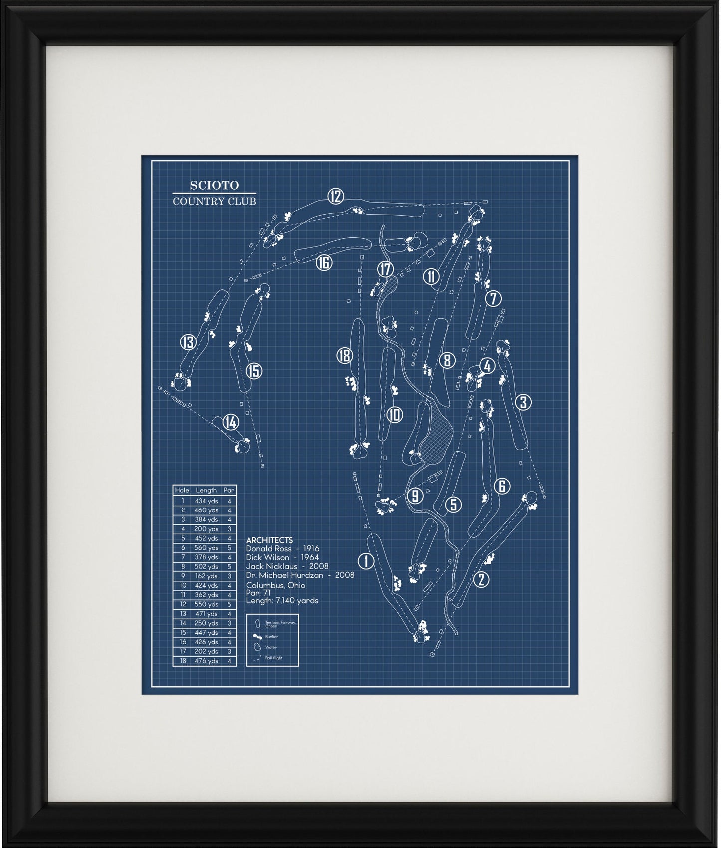 Scioto Country Club Blueprint (Print)