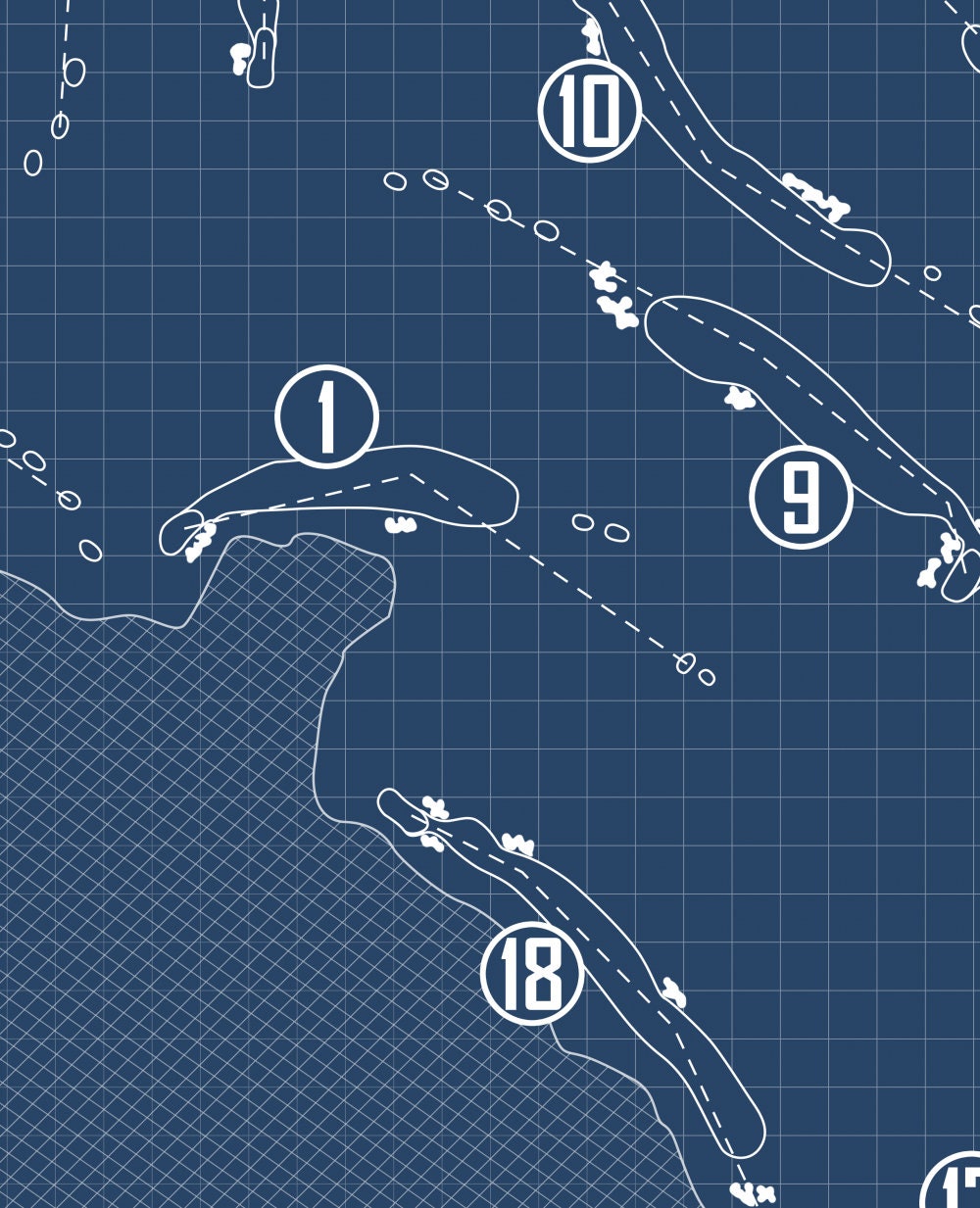 Steelwood Country Club Blueprint (Print)