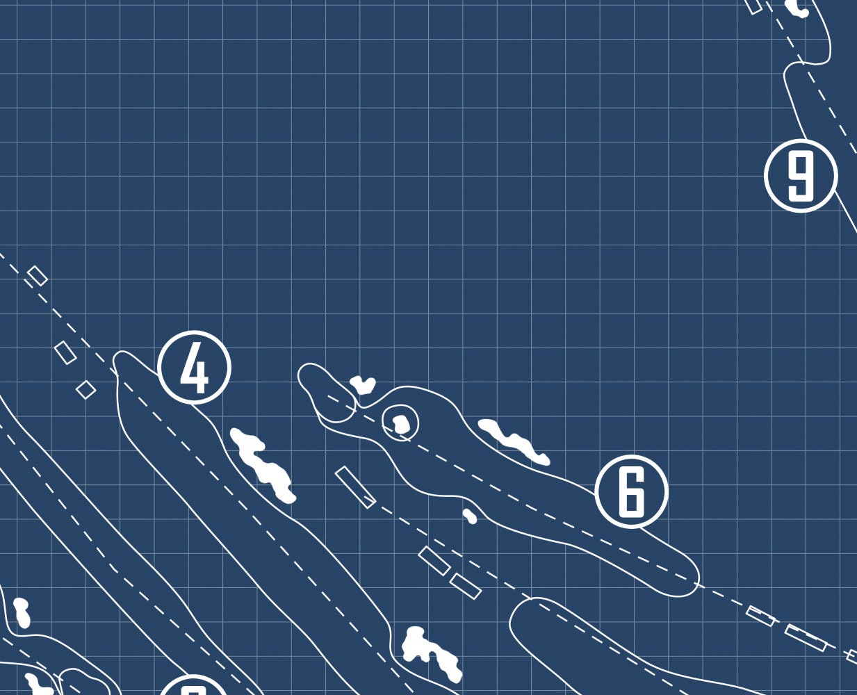 The Olympic Club Ocean Course Blueprint (Print)