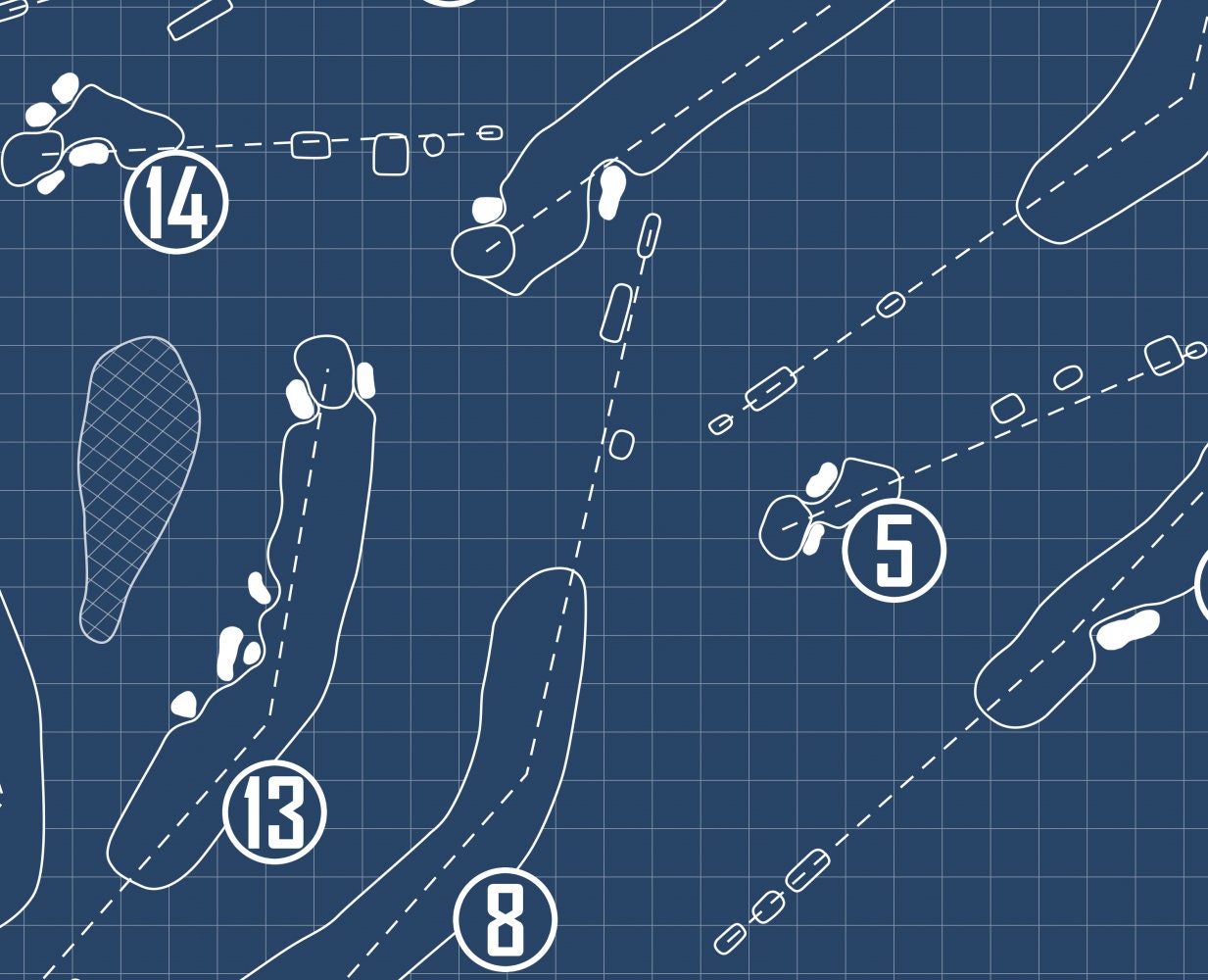 The Country Club (Ohio) Blueprint (Print)