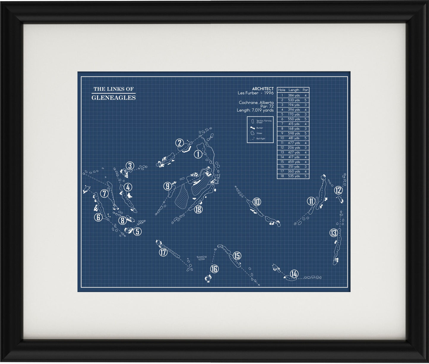 The Minikahda Club Blueprint (Print)