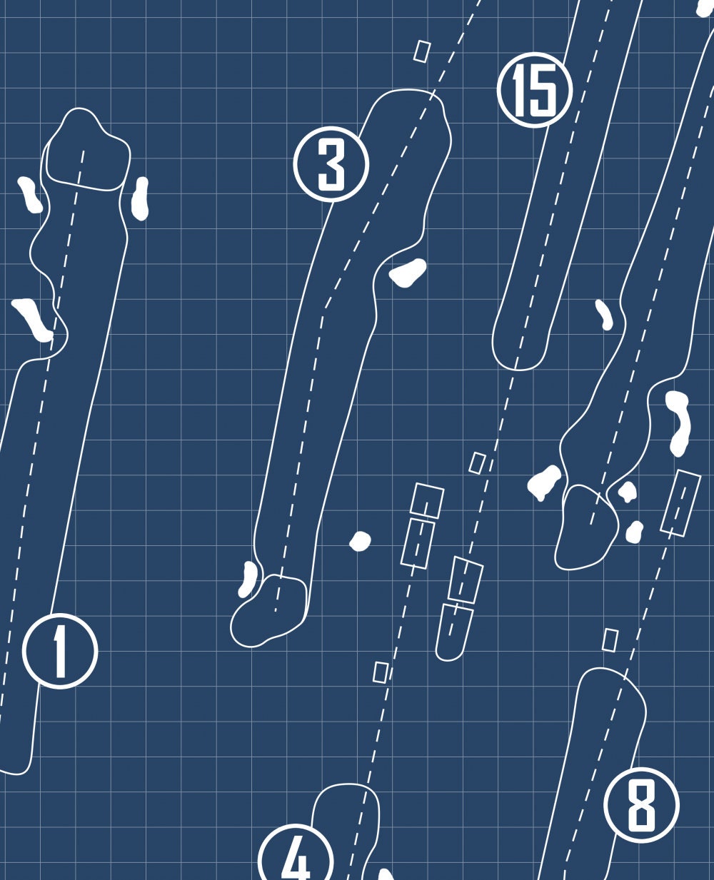 New Haven Country Club Blueprint (Print)