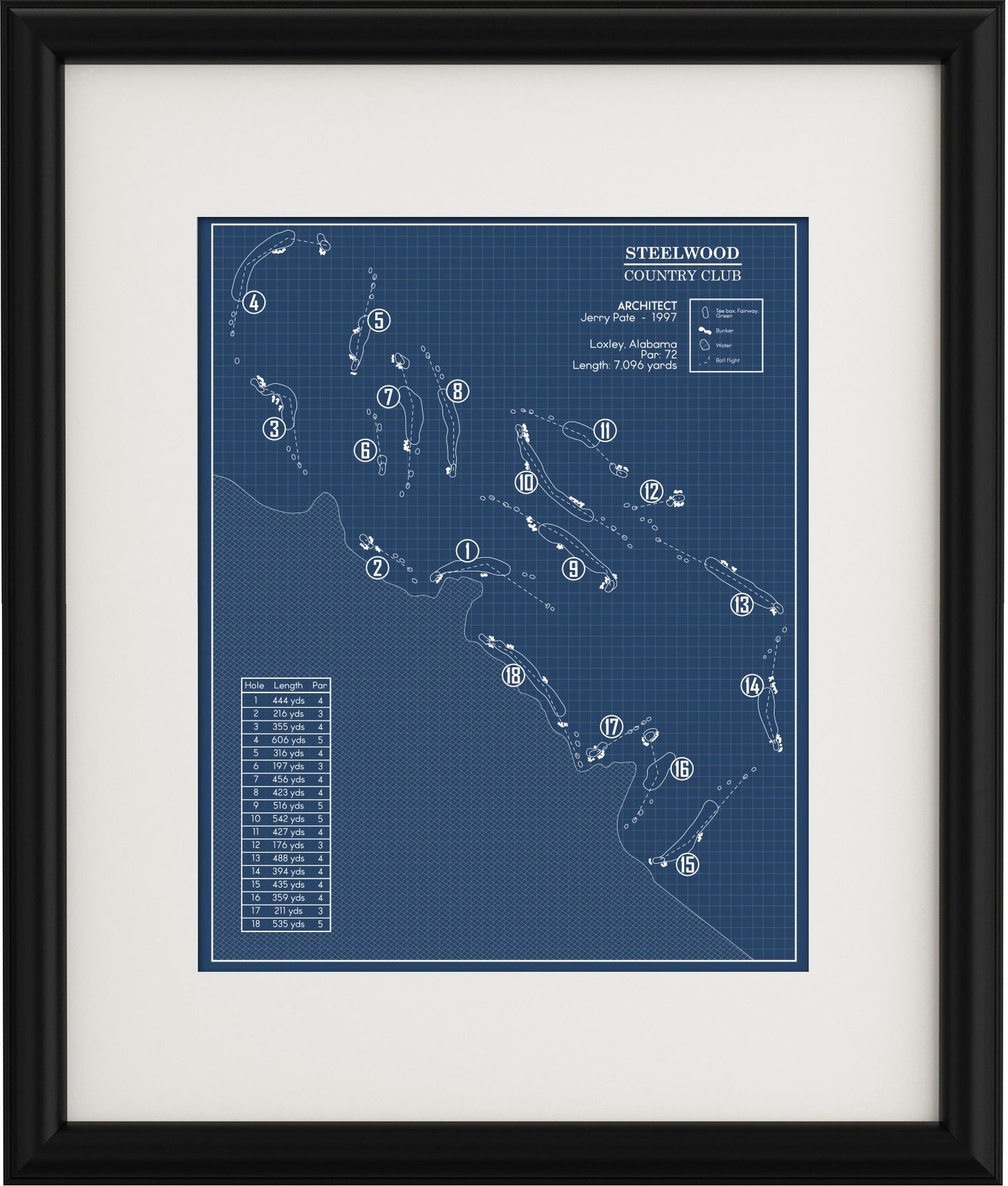 Steelwood Country Club Blueprint (Print)