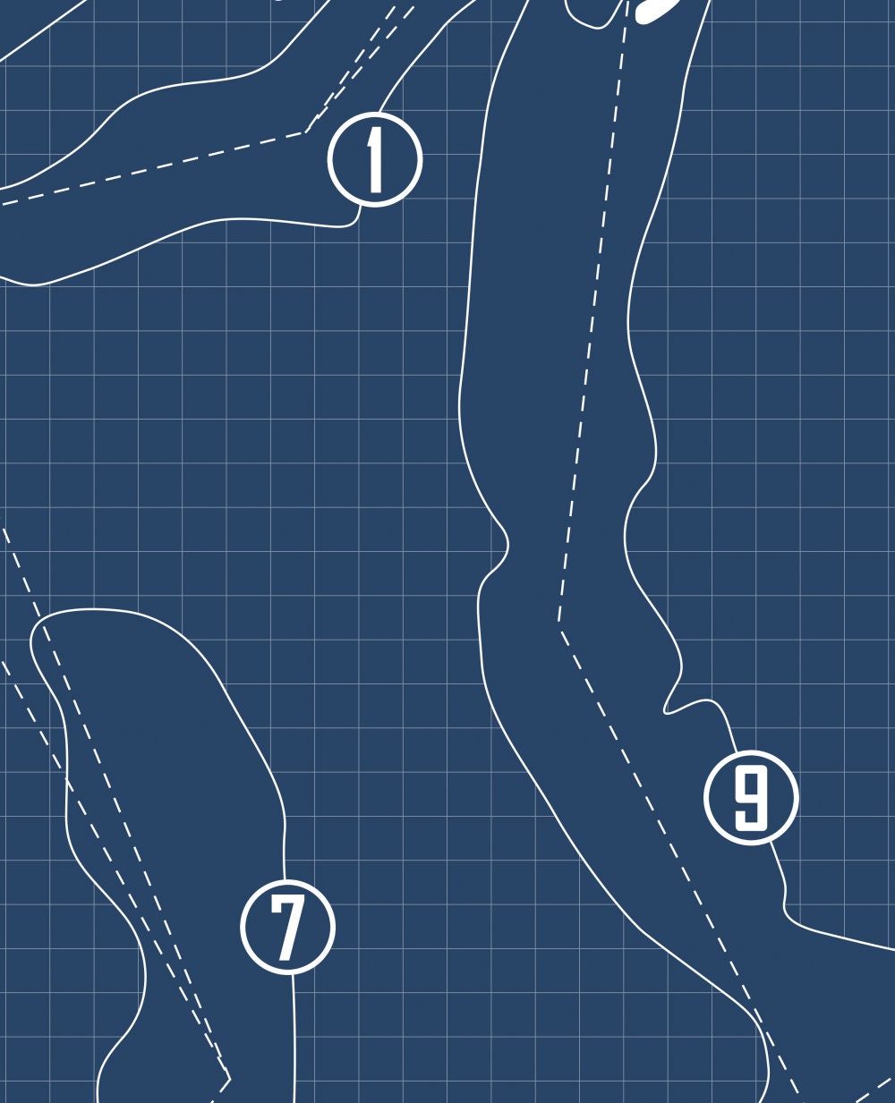 Alton Golf Club Blueprint (Print)