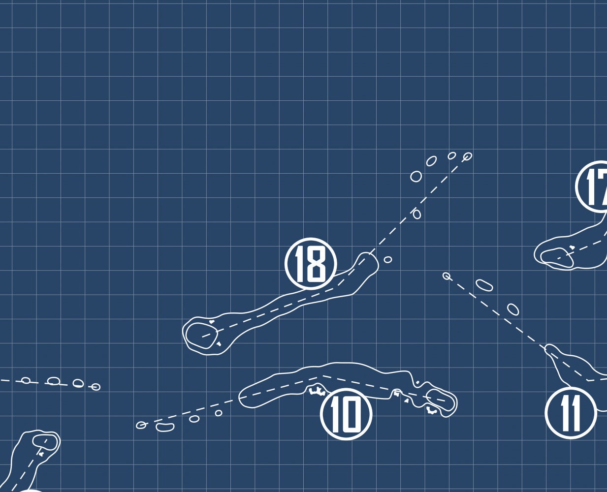 The Highland Course at Primland Resort Blueprint (Print)