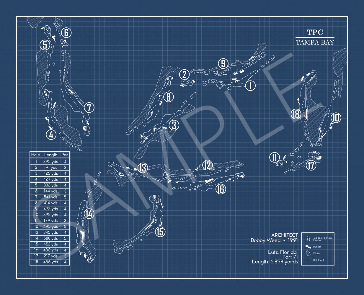 TPC Tampa Bay Blueprint (Print)