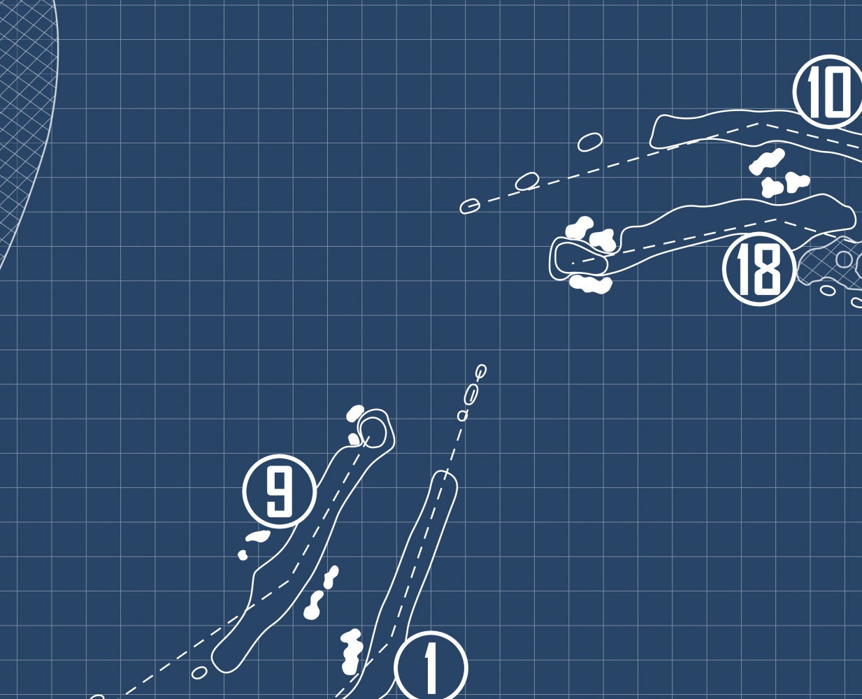 Turtle Bay Resort Fazio Course Blueprint (Print)