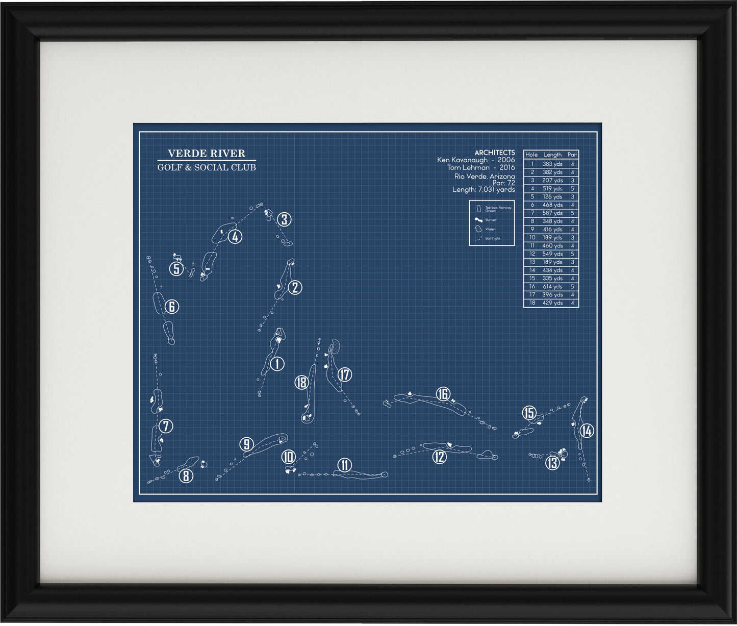 Verde River Golf & Social Club Blueprint (Print)