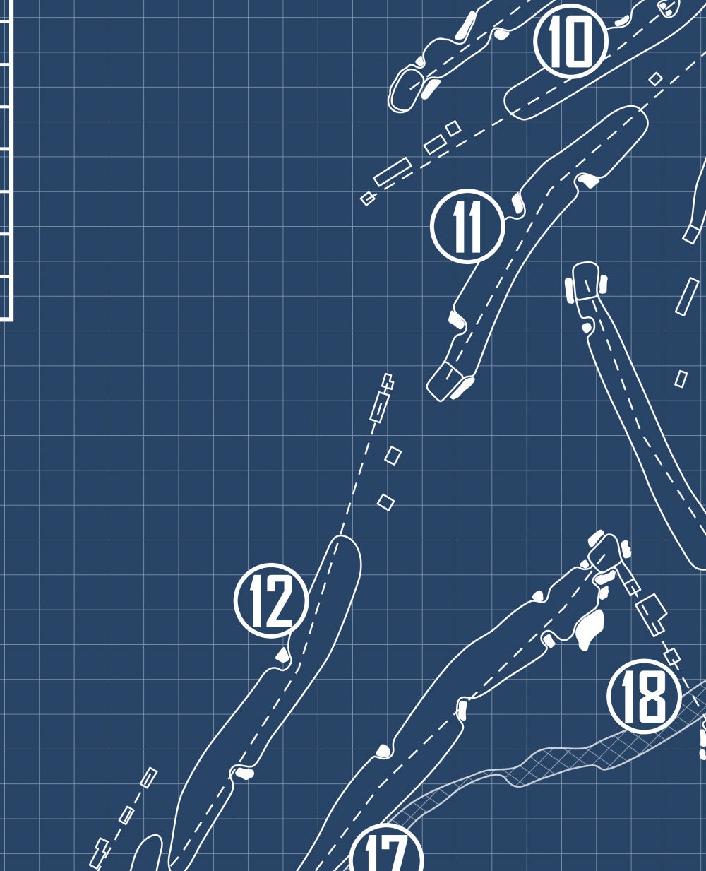 The Greenbrier Old White Course Blueprint (Print)