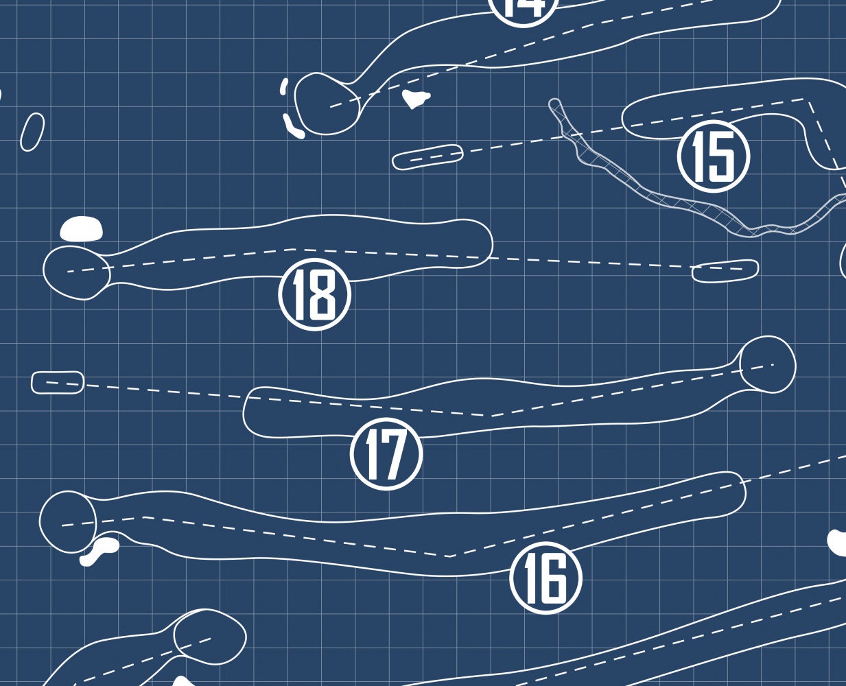 Westwood Golf Club Blueprint (Print)