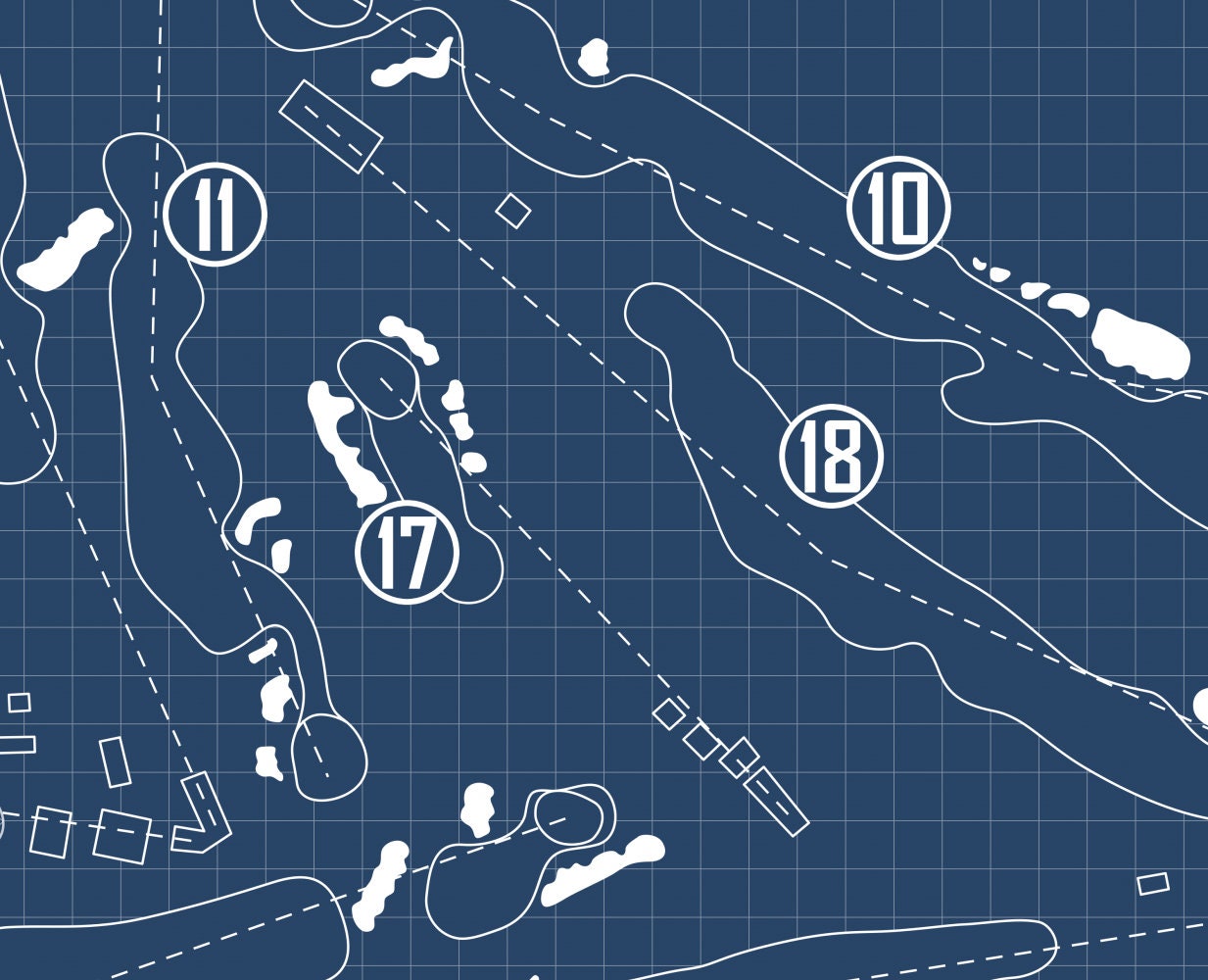 Park Ridge Country Club Blueprint (Print)