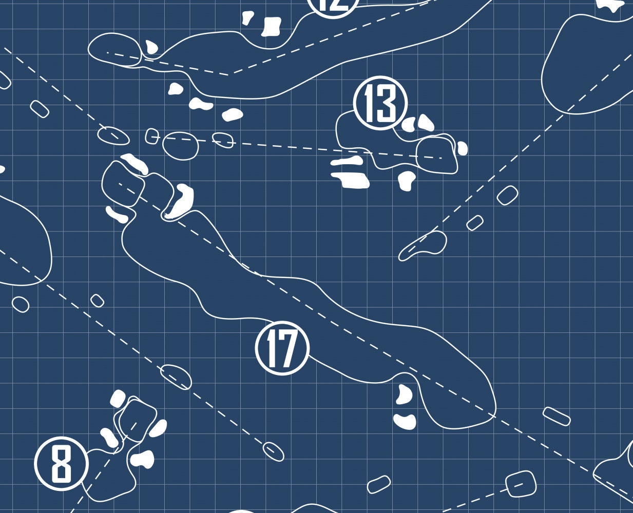 Monroe Golf Club Blueprint (Print)