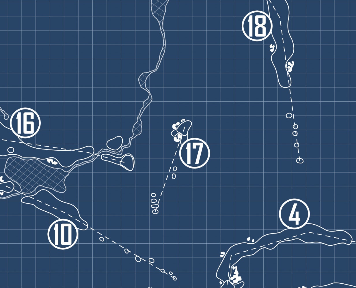 Pine Canyon Club Blueprint (Print)