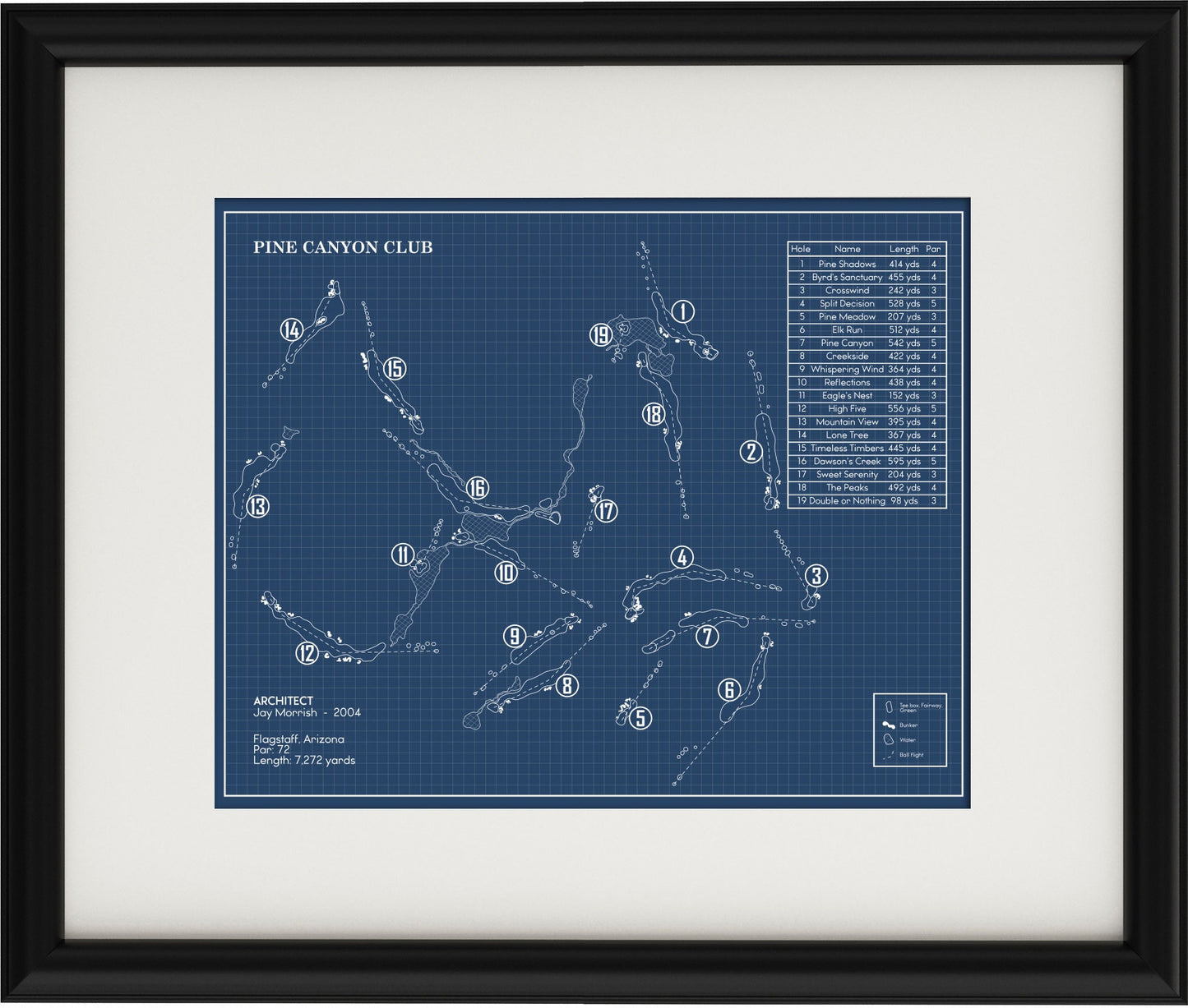Pine Canyon Club Blueprint (Print)