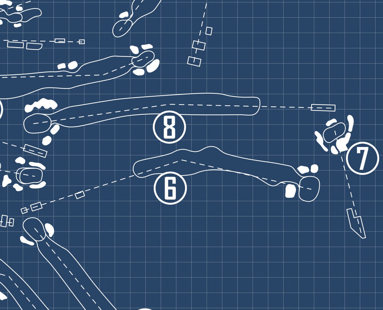 Shannopin Country Club Blueprint (Print)