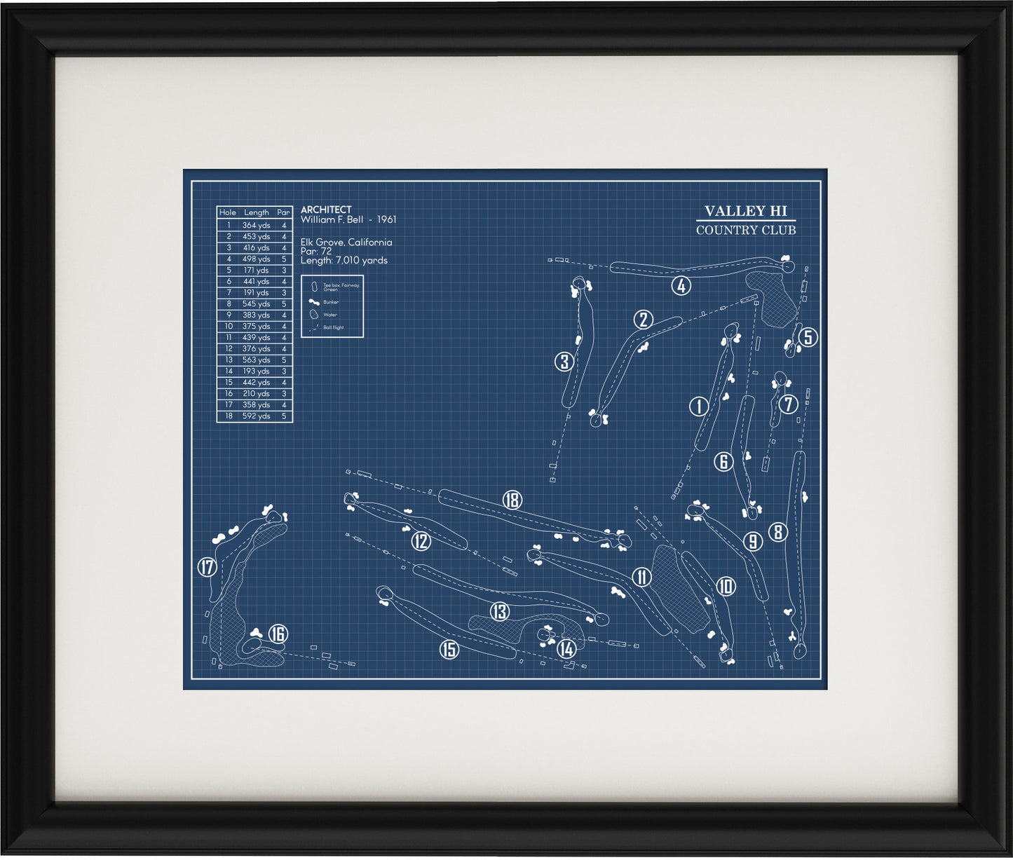Valley Hi Country Club Blueprint (Print)