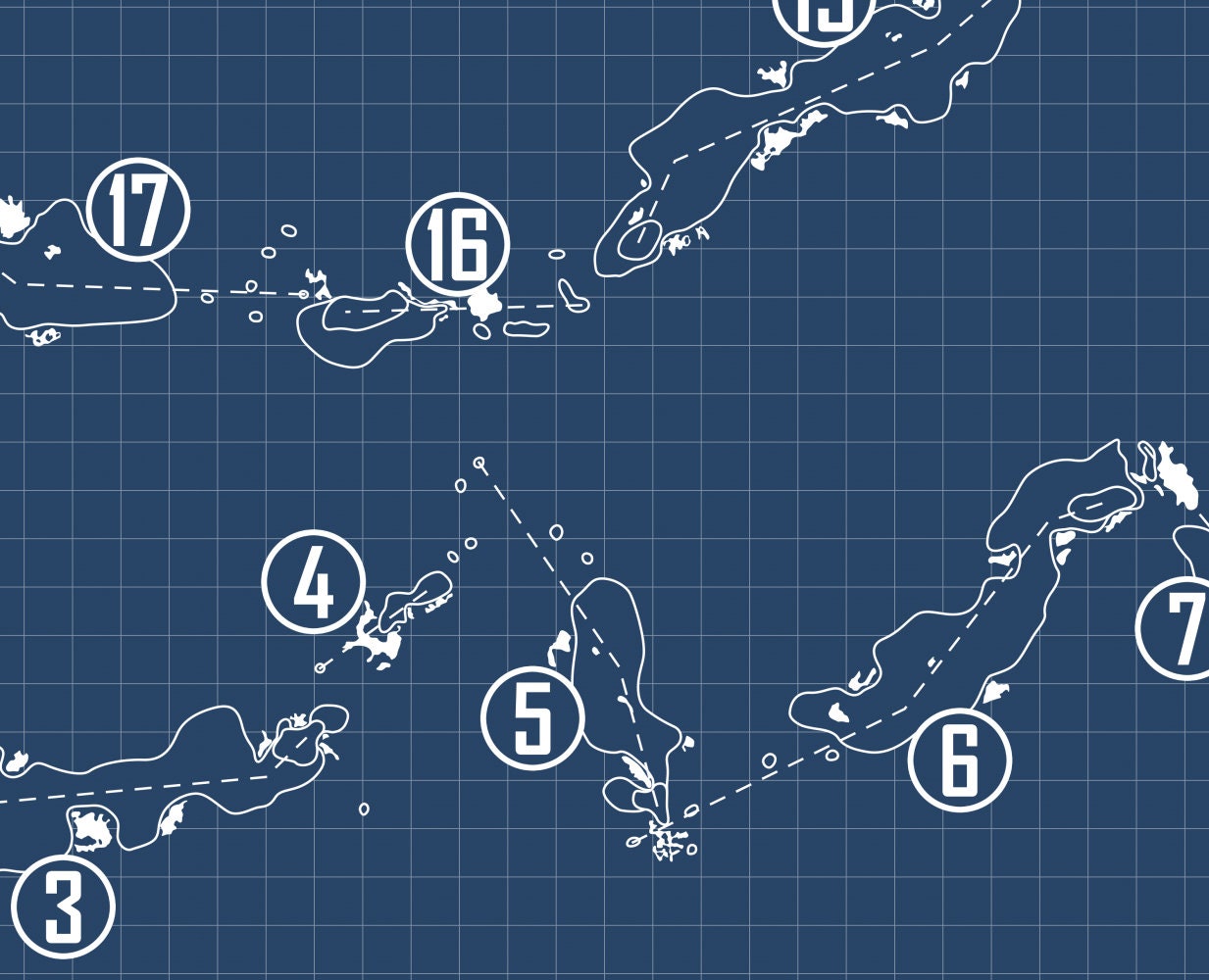 The Prairie Club Dunes Course Blueprint (Print)