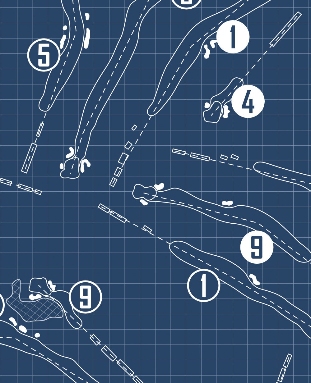 Sahalee Country Club Blueprint (Print)