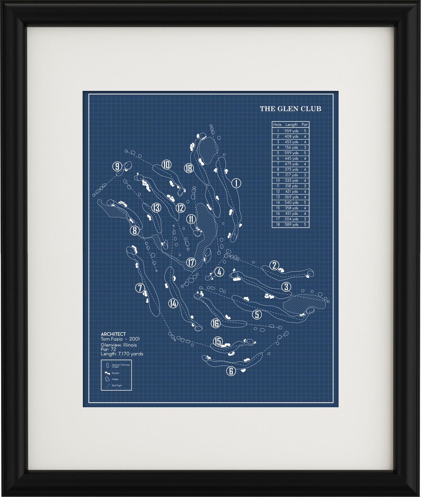 The Glen Club Blueprint (Print)