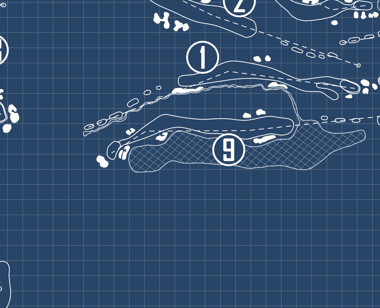 Trump International Golf Club Blueprint (Print)